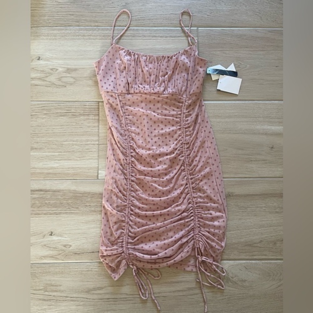 Juniors'‎ Speechless Ruched Mesh Bodycon Dress